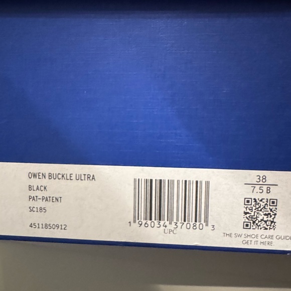 Stuart Weitzman Black Patent Loafers with Gold Detail size 7.5 - Picture 2 of 7